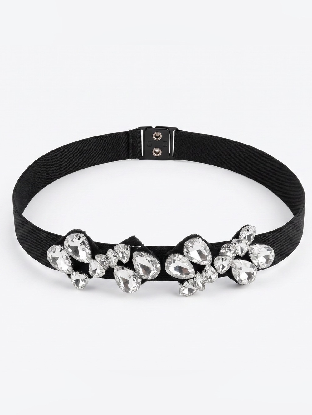 Elastic belt with bling